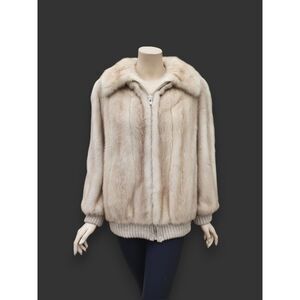 Tourmaline Mink & Knit Jacket -Small/Medium